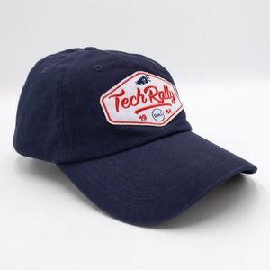 Dell Intel Tech Rally 1984 Trucker Dad Hat Patch Vintage Cap Promo Souvenir Blue